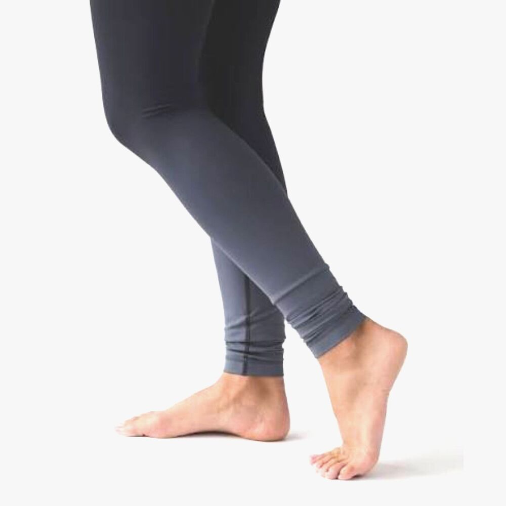 RARE Lululemon Wunder Under High Rise Leggings Ombre Black Size 4 EUC 30" inseam - Picture 3 of 8